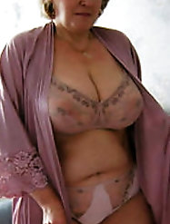 Feisty mature G-I-L-F looks excited