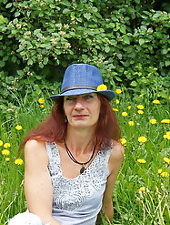 Yellow Flowers and Cat