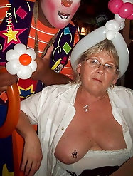 D.r.u.n.k granny gets a tattoo on her tit